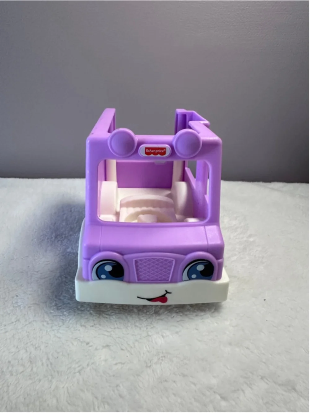 Fisher-Price Little People Vehicle Lot Recycling Ice Cream Truck Car 3 Pc